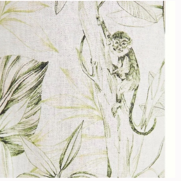 ⭐️ Gal Meets Glam Rachel Monkey Animal Belted Hipster Hip Button-Front Jumpsuit - Picture 2 of 4